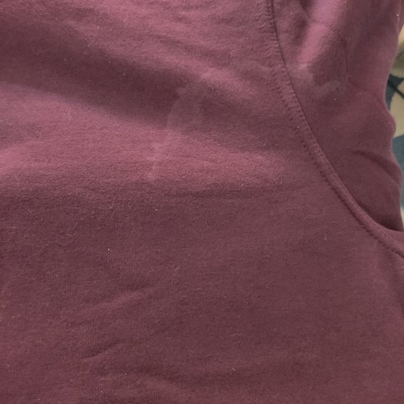 SOILED Kirkland Signature Women Heavyweight Fleece Hoodie Red Size 2XL $80 EE251 - Picture 4 of 4